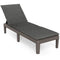 Patio Lounge Outdoor Recliner Chair with Cushion 3-Position Adjustable Backrest