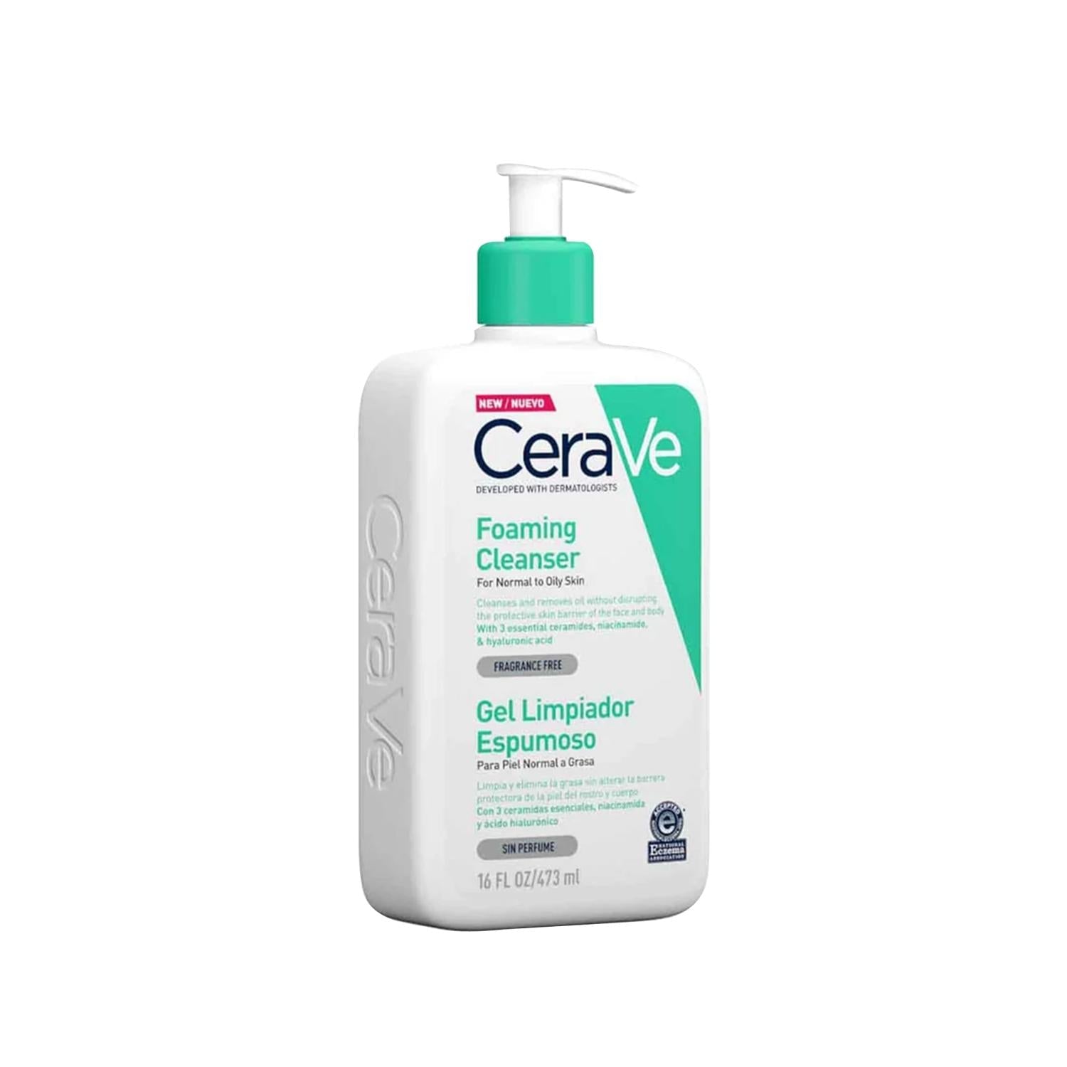 CeraVe Foaming Cleanser 473ml - Gentle, Effective Skincare for Sensitive Skin