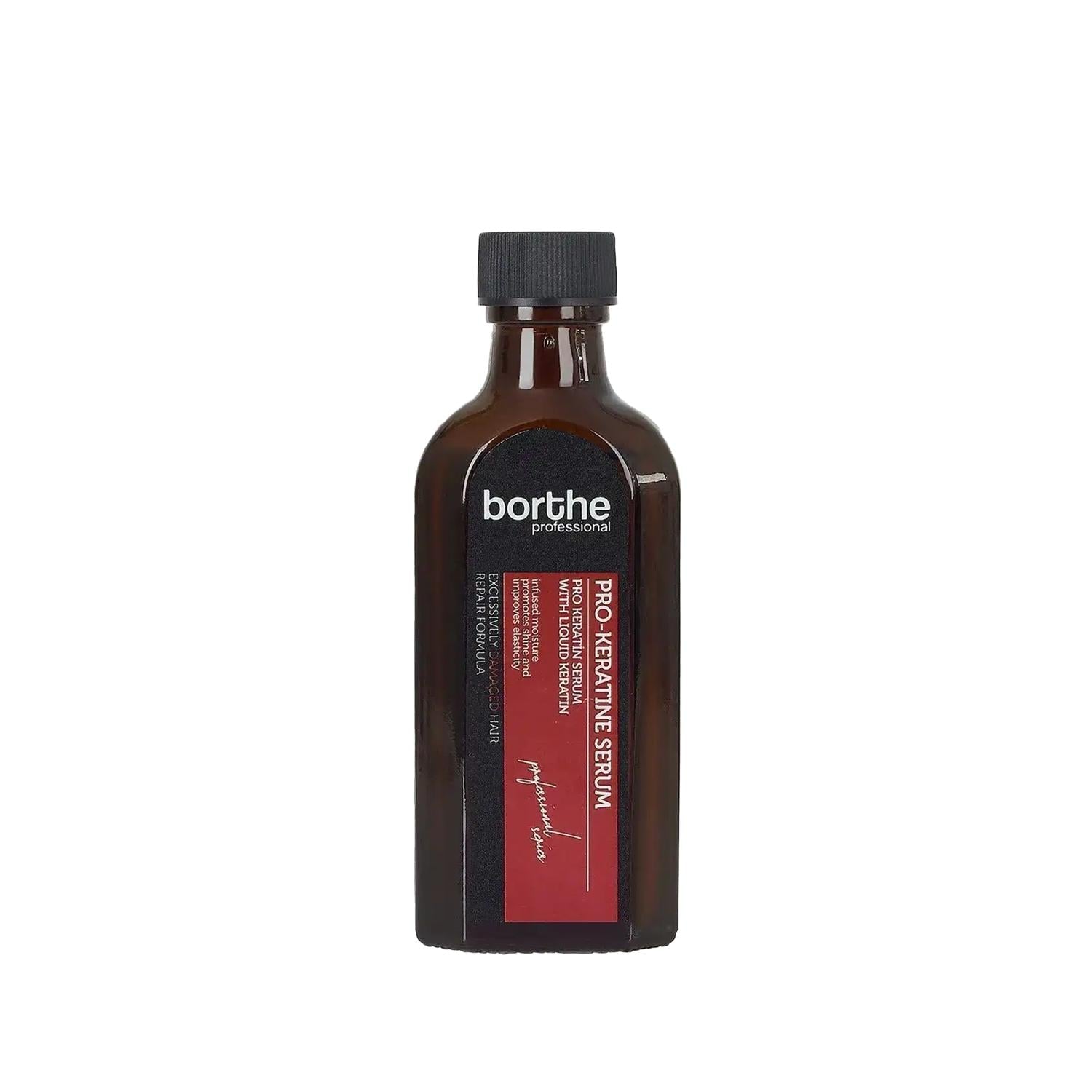 Borthe Professional Pro-Keratin Hair Serum 100ml - Nourishing Keratin Treatment for Damaged Hair