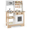 Play Kitchen Wooden Toy Kitchen Playset with Chalkboard Birthday Gift for Kids Aged 3 +
