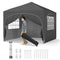 10 X 10 FT Pop up Canopy Tent with 4 Removable Sidewall