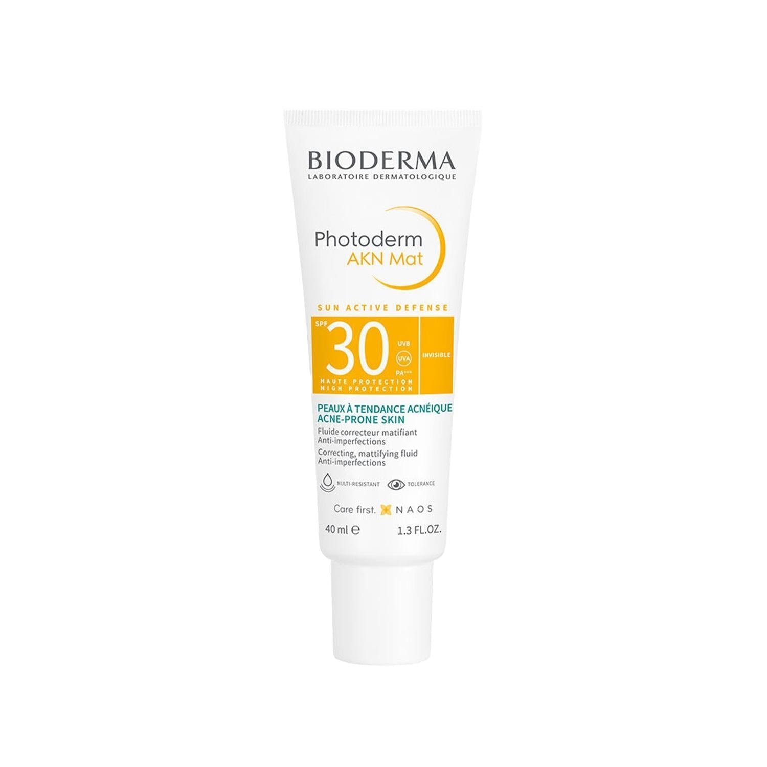 Bioderma Photoderm Akn Mat Spf 30+ Sunscreen Cream for Acne-Prone Skin - Mattifying, SPF 30+, 1.35 fl oz