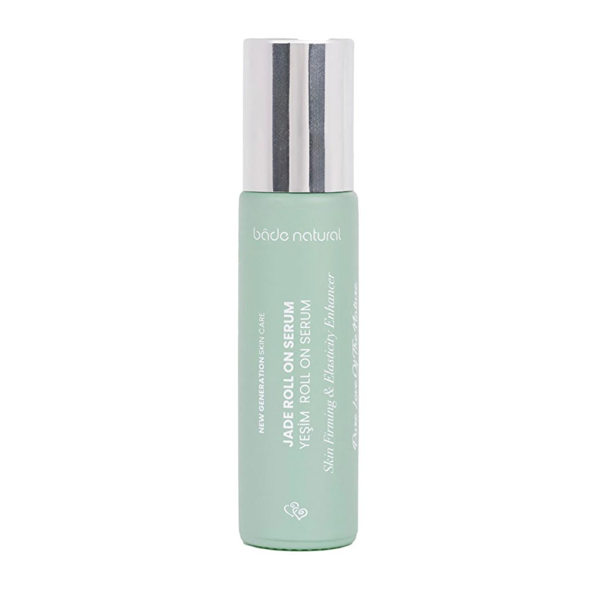 Bade Natural Jade Roller Firming Face Serum: Natural Anti-Aging, Plant-Based Collagen, Hyaluronic Acid - Tighten & Revitalize Skin (0.34 fl oz)