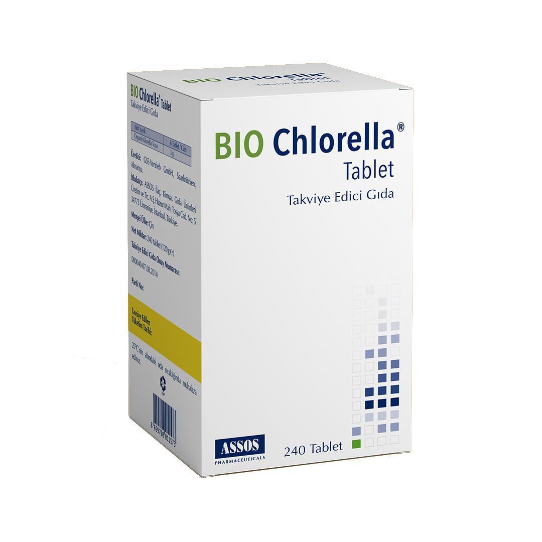 Bio-Chlorella 240 Tablet Dietary Supplement - 500mg Organic Chlorella Powder per Tablet