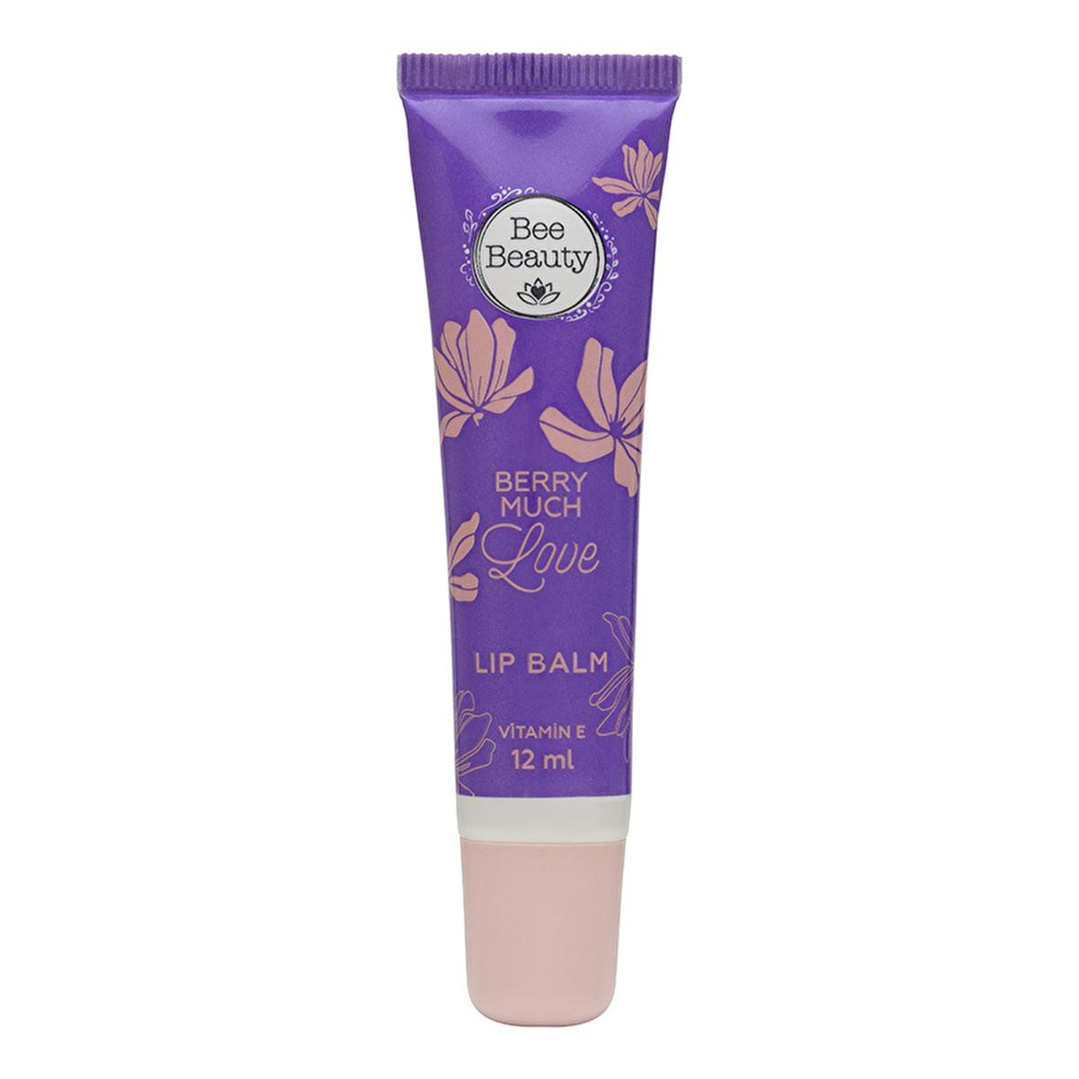 Bee Beauty Berry Much Love: Strawberry Lip Care Set - Exfoliating Lip Scrub & Vitamin E Lip Balm for Dry Lips Treatment