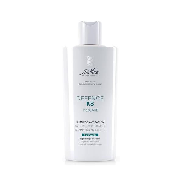 BioNike Defence KS Anti-Hair Loss Shampoo - Gentle, Biotin & Niacinamide Enriched Formula for Thinning Hair, 6.76 fl oz