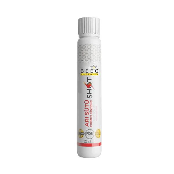 Beeo Propolis Royal Jelly Red Ginseng Shot: Natural Energy & Immunity Support - Honey Sweetened, Convenient Daily Supplement