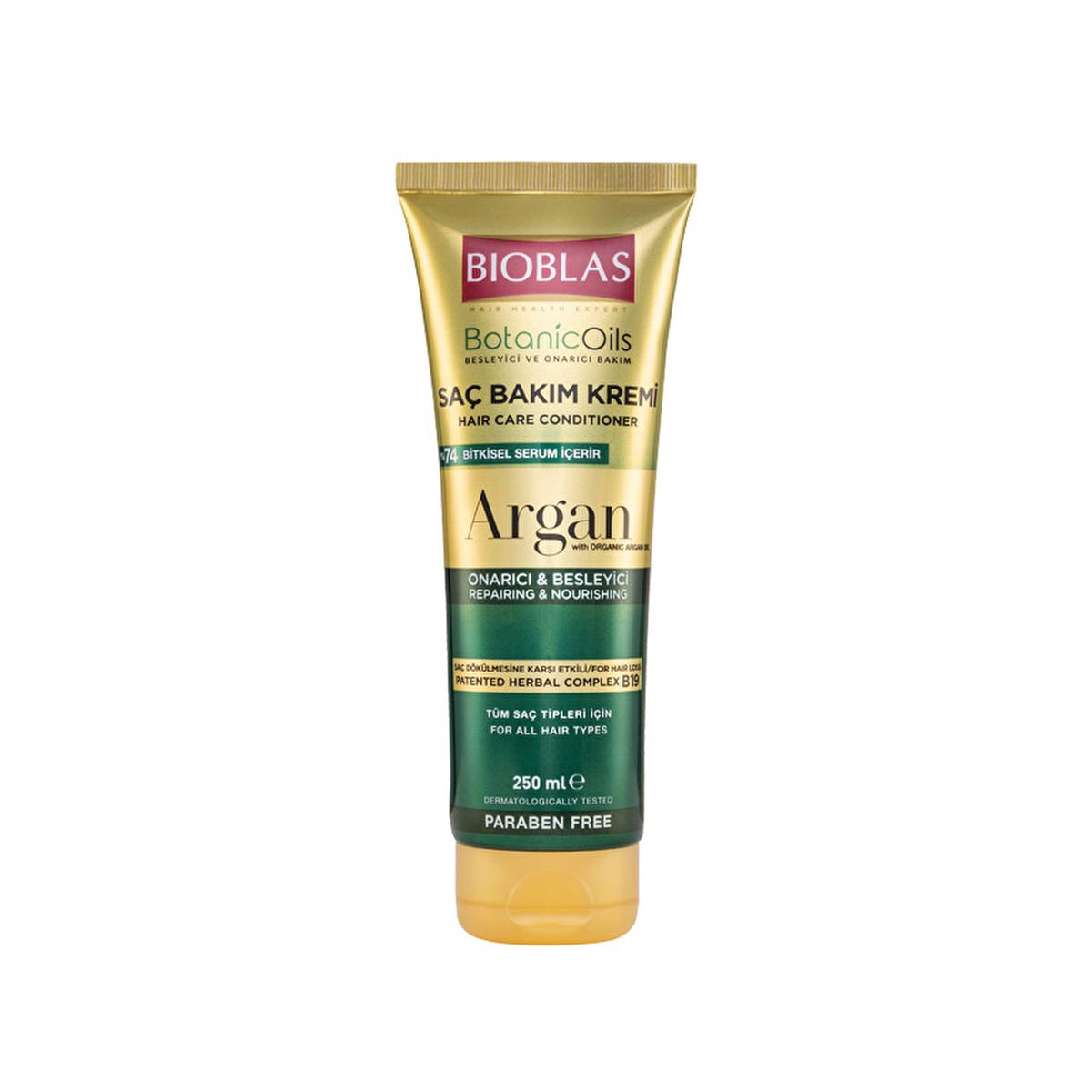 Bioblas Argan Oil Hair Conditioner: Repair, Moisturize & Restore Shine - Daily Use for Damaged Hair, 8.45 fl oz