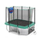 Rectangle Outdoor Trampoline 10 x 8 FT Heavy-Duty Trampoline with Basketball Hoop