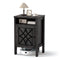 Robot Vacuum Storage Cabinet with Door and Open Shelf for Living Room Bedroom