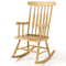 Rocking Chair with Solid Wooden Frame for Garden and Patio