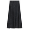 Ladies Long Denim Wash Skirt With Diagonal Cuts