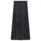Ladies Long Denim Wash Skirt With Diagonal Cuts