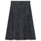 Ladies Short Denim Wash Skirt With Diagonal Cuts