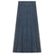 Ladies Long Denim Wash Skirt With Seam Down The Center