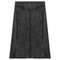 Ladies Short Denim Wash Skirt With Seam Down The Center