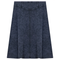 Ladies Short Denim Wash Skirt With Seam Down The Center
