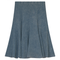 Ladies Paneled Short Denim Wash Skirt