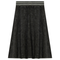 Ladies Denim Rib Short Panel Skirt With Elastic Stripe Waistband