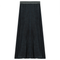 Ladies Denim Rib Long Panel Skirt With Elastic Stripe Waistband