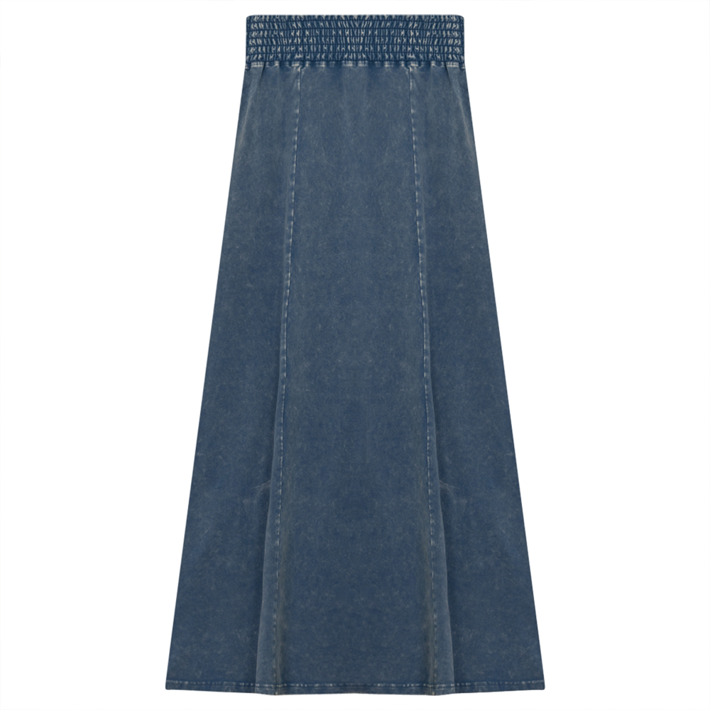 Wash Denim Skirt