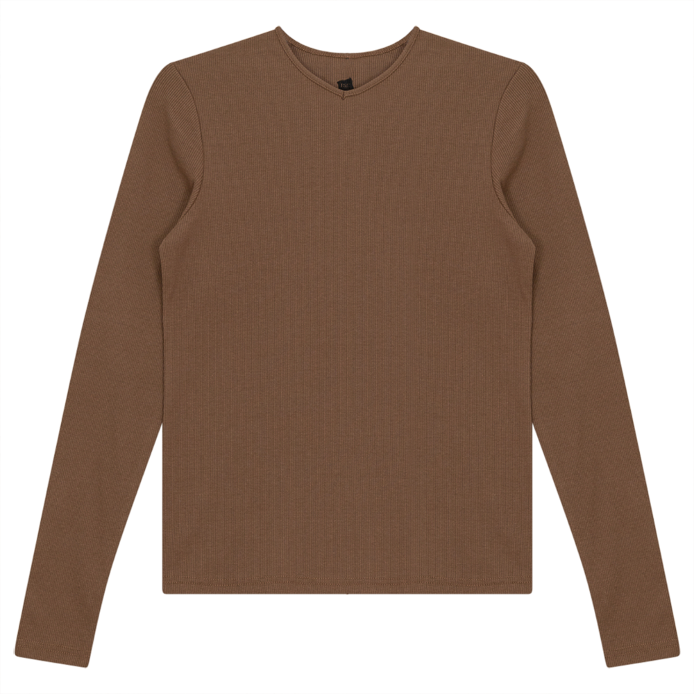 V-Neck Ribbed Tee