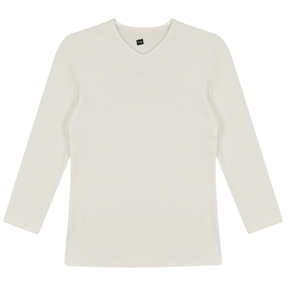 V Neck Ribbed Tee