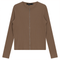 Thin Ribbed Crop Zipper Bomber