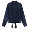 Wash Denim Tie Blouse