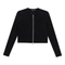 Cropped Zip Bomber Top