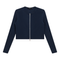Cropped Zip Bomber Top