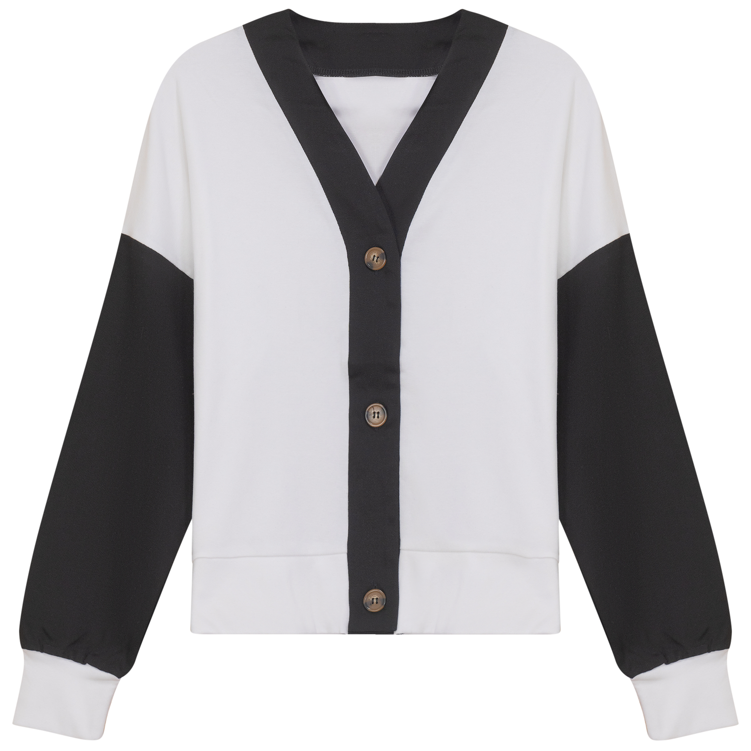 Denim Combo Cardigan