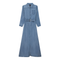Woven Denim Maxi Dress