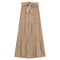 Woven Tiered Skirt with Belt