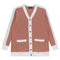 Maternity Ribbed Contrast Cardigan