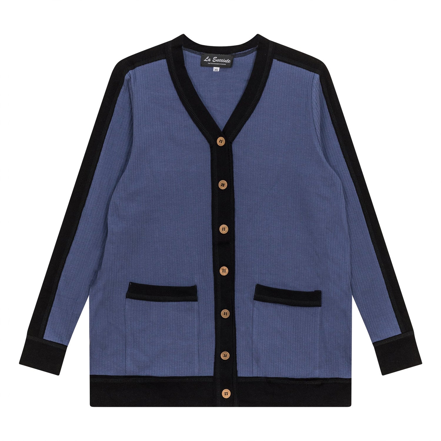 Maternity Ribbed Contrast Cardigan