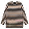 Striped Maternity Zip Top