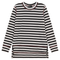 Striped Maternity Zip Top
