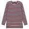 Striped Maternity Zip Top