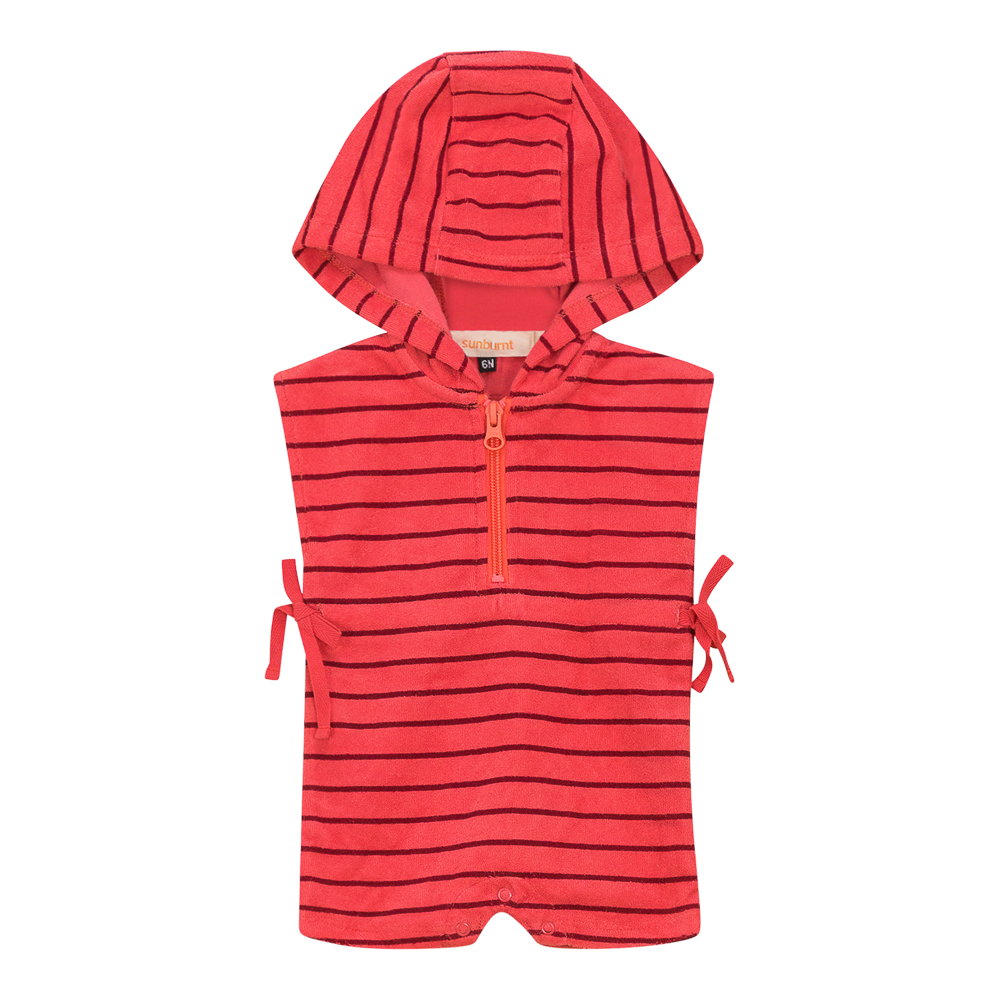 Stripped Terry Romper