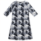 Tie Dye Heart and Star Print Swim Dress