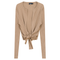 Cropped Tie Cardigan