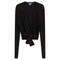 Cropped Tie Cardigan