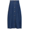 Maxi Denim A Line Button Down Skirt