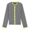 Striped Ribbed Contrast Cardigan