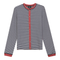 Striped Ribbed Contrast Cardigan