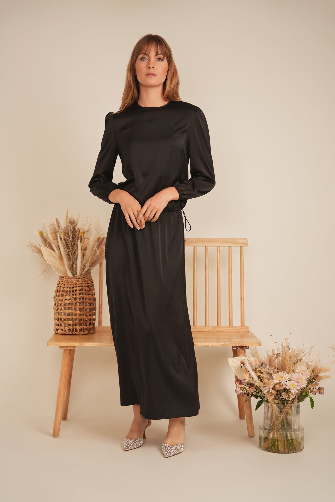 Maxi Satin Set