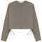 Cotton Cropped Side Tie Blouse