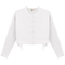Cotton Cropped Side Tie Blouse