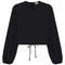 Cropped Linen Scrunch Tie Top